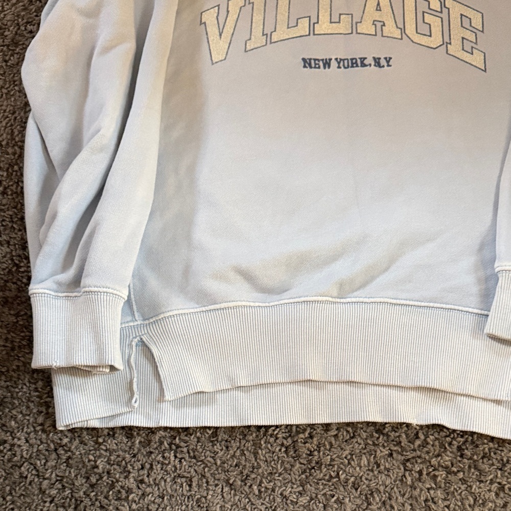 Aerie Light Blue Graphic Sweatshirt - Picture 3 of 4